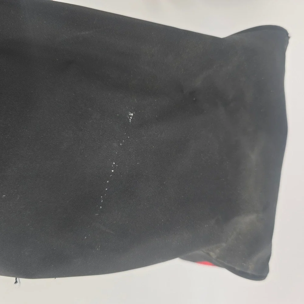 Vintage Globus Black Travel Bag Messenger Shoulder Carry On Red Logo PVC